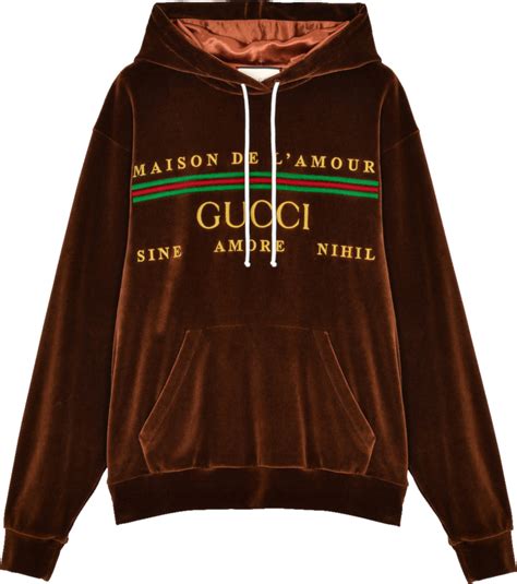 gucci hoodie brown|gucci hoodie women.